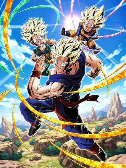 [Spirited New Generation] Super Saiyan Gohan (Teen) + 
Super Saiyan Trunks (Kid) & Super Saiyan Goten (Kid)