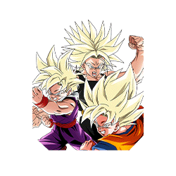 [Fighting Spirit-Heightening Clash] Super Saiyan Goku & Super Saiyan Gohan (Youth) & 
Super Saiyan Trunks (Teen)