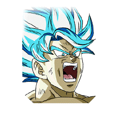 [Universe-Shaking Azure Power] Super Saiyan God SS Goku (Universe Tree Power)